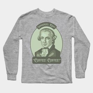 Emmanuel Kant Portrait and Quote Long Sleeve T-Shirt